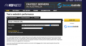 Page Speed Testing Tools: WebPagetest.org